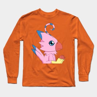 Sitting Biyomon Long Sleeve T-Shirt